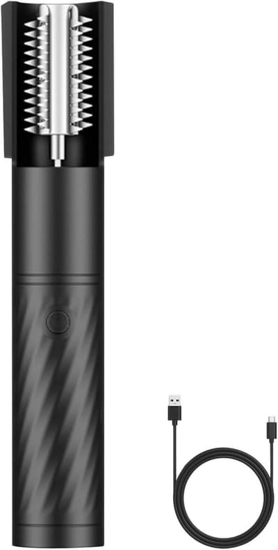 Elektrische Kokos Rasp - Handheld Roterende Schraper - Bakken en Koken - Gelijkmatige Raspconsistentie - 24 cm Lengte - Zwart