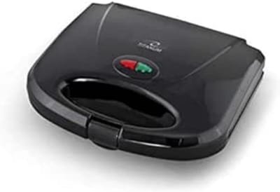 Titanium Sandwichmaker 700W Zwart Metaal Voor Krokante Broodjes