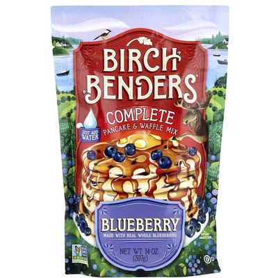 Complete Pannenkoek & Wafel Mix, Blauwe Bes, 14 oz (397 g)