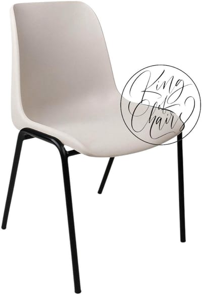 Kantinestoel Helene Lichtgrijs - zwart onderstel kantinestoel stapelstoel kuipstoel vergaderstoel tuinstoel kantine stoel stapel stoel tuin stoel kantinestoelen stapelstoelen kuipstoelen arenastoel schoolstoel bezoekersstoel Everardo