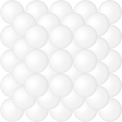 Witte pingpongballen voor beer pong, tafeltennis, feestspellen en knutselen - 40 stuks