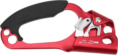Klimtouw Stijgklem - Rechterhand Ascender - Veilig Klimmen - Ergonomische Grip - 8-13 mm Touw - Rood