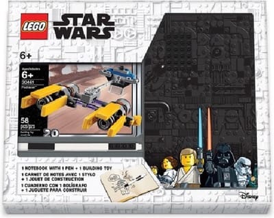 LEGO Star Wars Podracer notitieboek met pen + bouwpakketje