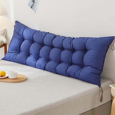 Leeskussen Bed - Rugsteun Hoofdeinde - Ontspannen Lezen - Wigvormig Ontwerp - 120x50x10 cm - Grijs
