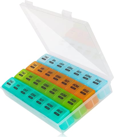 Dailygoods - 28 Dagen Pillendoos met 4 Weken Organisatie voor Medicijnen