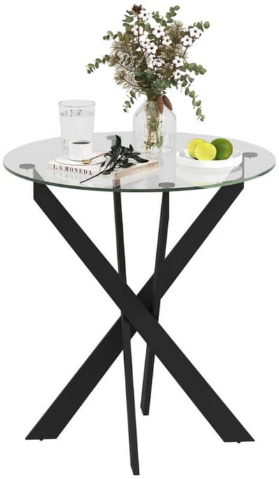Eetkamertafel - Eettafel - Tafel - Glazen tafel - Keukentafel - 4 personen
