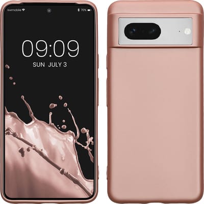 kwmobile telefoonhoesje geschikt voor Google Pixel 8 - Hoesje voor smartphone - Back cover in metallic roségoud