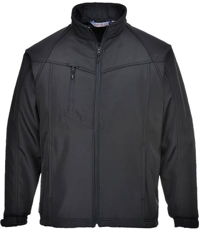 Portwest Oregon Softshell Jas voor heren (3L) TK40 - Zwart - L