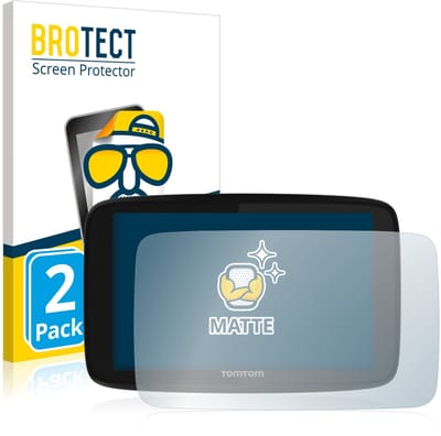 BROTECT - Screenprotector voor TomTom GO 520 / GO 5200 - Folie Beschermfolie matte 2 Stuks