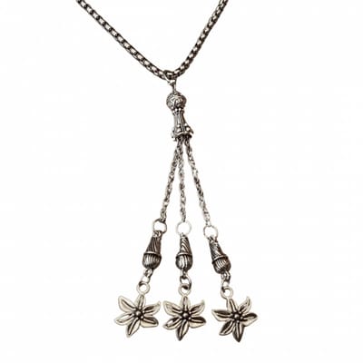 Ketting Bloem zilverkleurig - Charme Bijoux