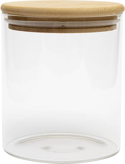 BrandNewCake Voorraadpot Glas met Bamboe Deksel 750ml