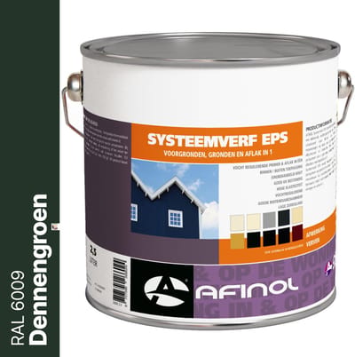 Afinol Systeemverf-Schakelverf Dennengroen (RAL 6009) 2,5 liter