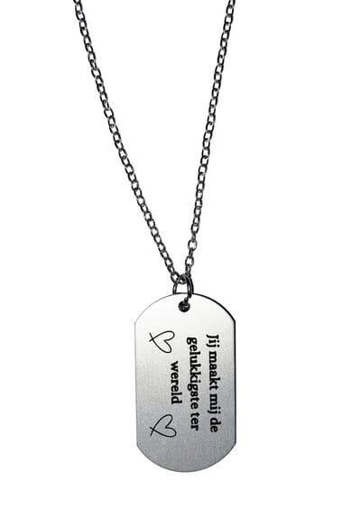 Akyol - jij maakt mij de gelukkigste ter wereld ketting - Quotes - familie vrienden - cadeau