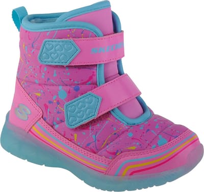Skechers Illumi-Brights - Power Paint 302653N-PKMT, voor meisje, Zwart, Sneeuw laarzen,Laarzen, maat: 26