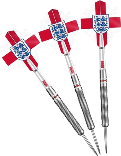 Officieel gelicentieerd St Georges Cross Darts - Engeland | Steel Tip 90% Tungsten | 24g (D1404)