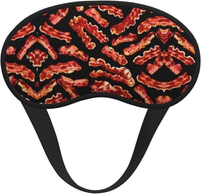 Slaapmasker met Oorbeschermers - Verduisterend Oogmasker - Reizen en Ontspanning - Volledige Lichtblokkering - 195 x 10 cm - Gedrukt