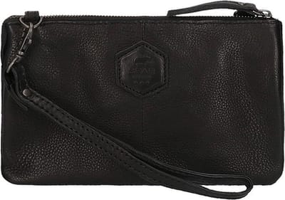 Bear Design Uma Leren Schoudertas / Clutch - Zwart