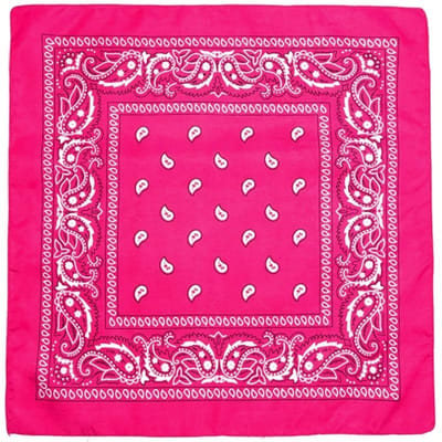 6 Stuks Paisley Bandana's - Paisley Boeren Zakdoek - Bandana - Hoofddoek - Fuchsia