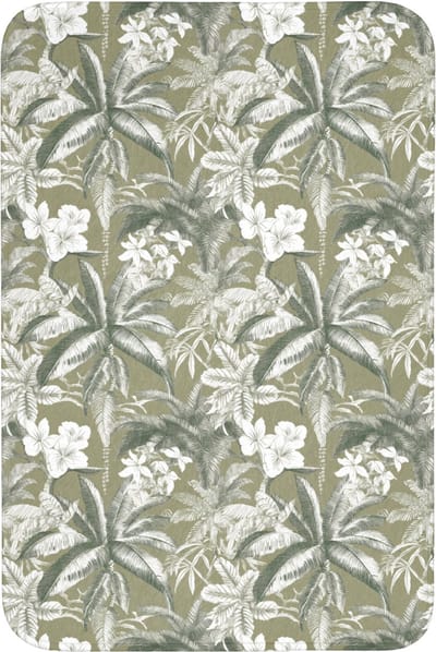 Badmat 60x90 cm - Antislip - Botanisch - Bloemen - Groen - Badmatten voor badkamer - Badkamermat - Douchemat - Badkamer mat