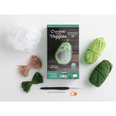 Crochet Your Veggies Amigurumi Kit Avocado - Crochet Your Veggies Amigurumi Kits - Ltd. Schiffer Publishing