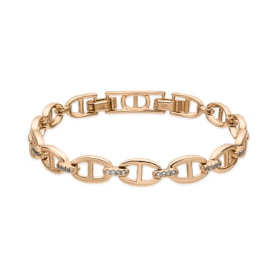 Luxenter Armband met 18-karaats geelgouden afwerking en schitterende zirkonia - Ibel