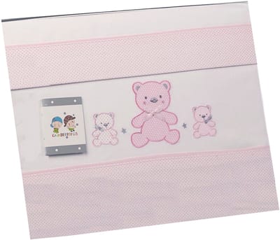Gamberritos Laken Set Roze Beren 3-delig Klein