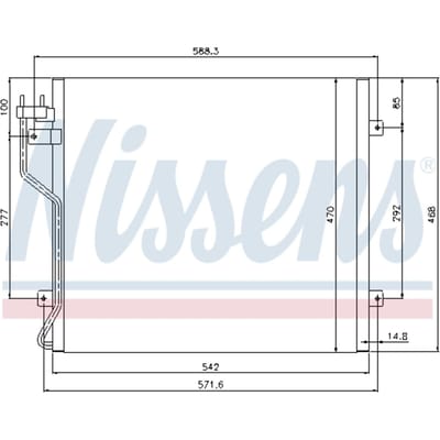 Condensator, airconditioning NISSENS 94773