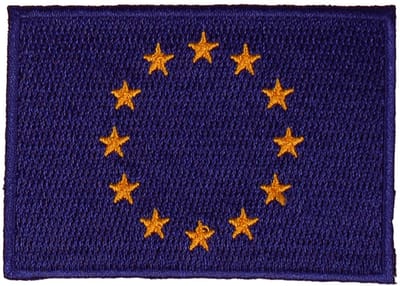 Strijkapplicatie/Patch - Vlag Europa - 8x6cm