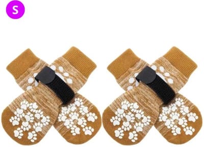 Nivard Hondenschoenen Pootbeschermer - Hondenschoenen - 4 Stuks - Hondenschoentjes - Pootbescherming Hond - Geel S