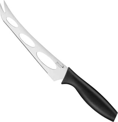 Déglon Kaasmes met gleuven – 15 cm – Roestvrij staal – Zwart handvat – Ergonomisch ontwerp