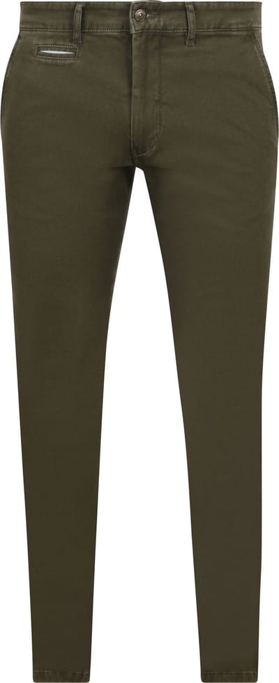 Steppin' Out Chino broek Northport Dark Olive - Maat W 33 - L 34 - Heren - Mannen broeken