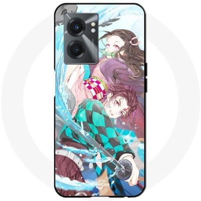 Coque - Maniacase - Realme V23 - Souple - Noir - Demon Slayer - Tanjiro Kamado