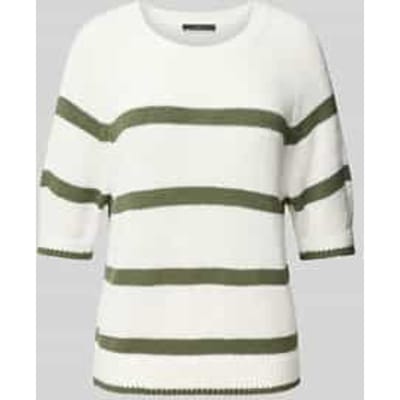 Gebreide pullover met ribboorden