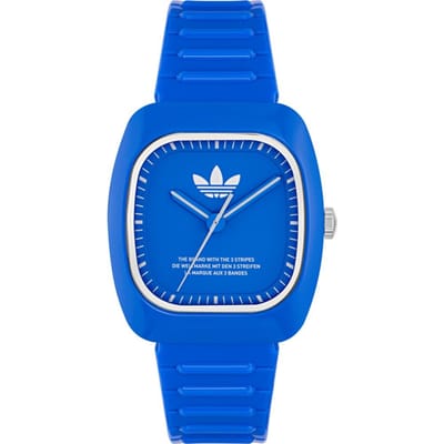Adidas Originals Retro Wave Two AOSY24530 Horloge - Kunststof - Blauw - Ø 37 mm