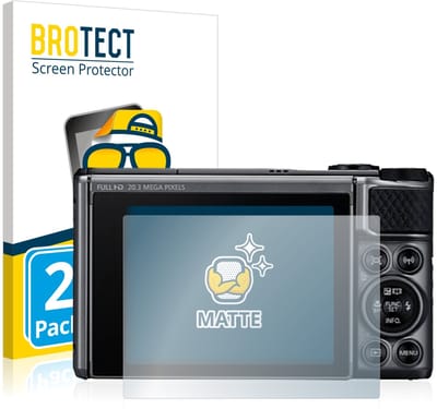 BROTECT - Screenprotector voor Canon PowerShot SX730 HS - Folie Beschermfolie matte 2 Stuks