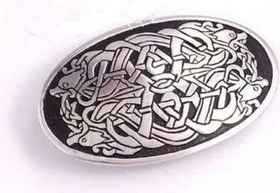Serpent oval buckle