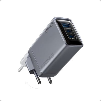 Anker Prime oplader 100 W USB-C-oplader - 3-poorts GaN opvouwbare en compacte Anker wandlader