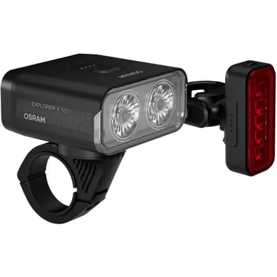 Oplaadbare voor- en achterverlichting USB-C Osram Explorer X500