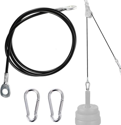 Dailygoods- Fitnessstaalkabel Hoogwaardig Staal - Fitness Kabel - Gym Kabel - Krachttraining - Thuis Gym - Corrosiebestendig - Fitnesskabel