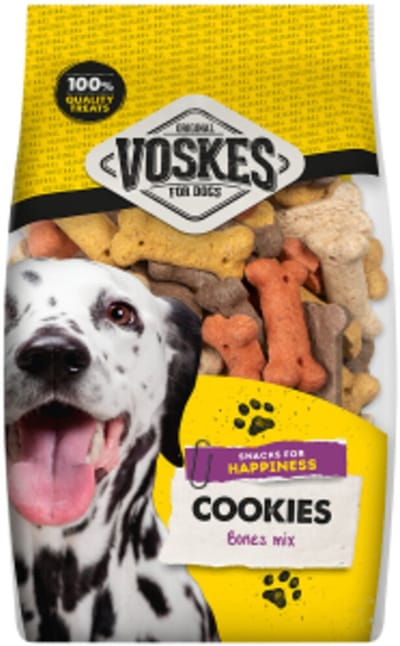 Voskes Hondensnacks Kluifjes 4 Mix - 12 x 400 gr - Voordeelverpakking