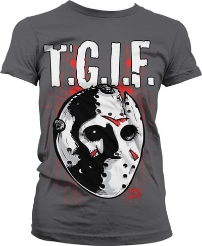 Friday The 13th Dames Tshirt -M- T.G.I.F. Grijs
