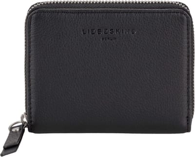 LIEBESKIND BERLIN Leren Portemonnee Harris Conny20 Zip Wallet Black Zwart