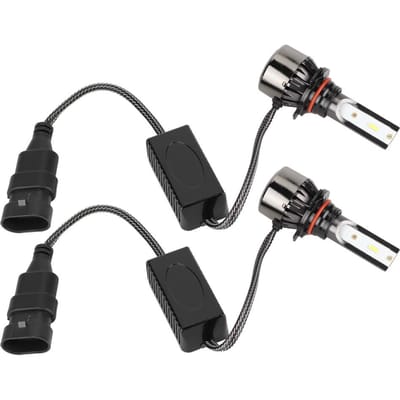2 Pièces 60W Pour 9005 H10 HB3 Lumière Blanche Intégré Phare LED de Voiture Lampe Frontale LED Auto gray