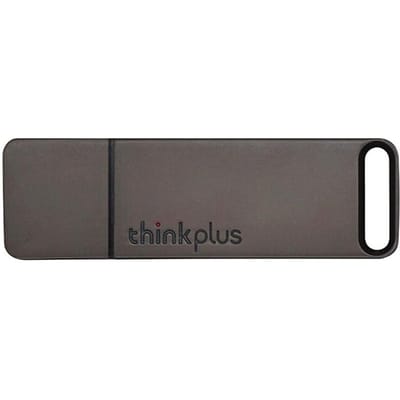 Clé USB portable en métal haute vitesse Thinkplus TU100 USB3.1 Gen1 résistante à l'usure 256GB gris
