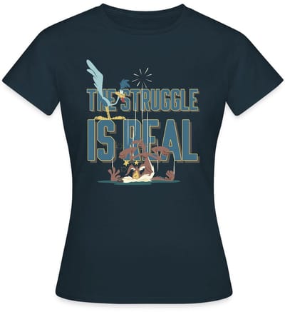 Looney Tunes The Struggle Is Real T-Shirt Dames