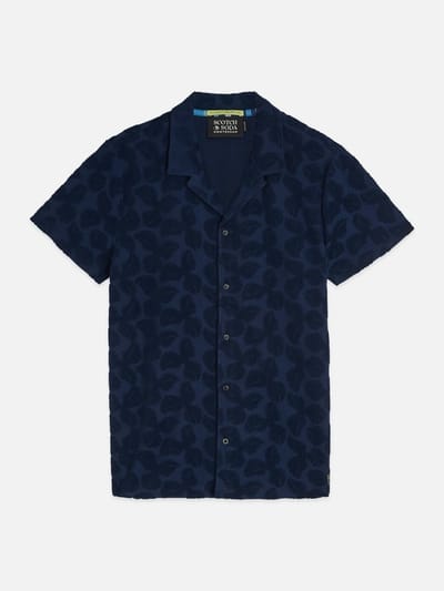 Scotch & Soda Terry Jacquard Regularfit Shortsleeved Shirt