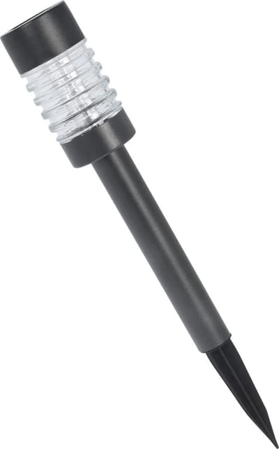 Solarlamp RVS+glas antraciet zonne-energie buitenlamp 3 stuks - Buitenverlichting - Solar