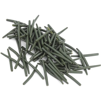 Set van 100 stuks 36MM Karpervissen Onderlijn Anti-Tangle Sleeves Terminal Connect Rubber Slang black