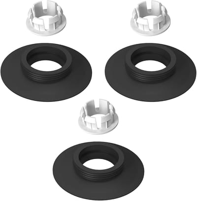 Vervangingsset van 3 Flush Valve Seals met Clips voor Toiletten, Geschikt voor Diverse Modellen en Merken