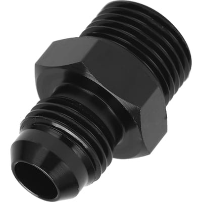 Rechte Brandstofleiding Fitting 6AN naar 38NPT 6061?T6 Aluminium Adapter Connector Zwart Auto Accessoires
